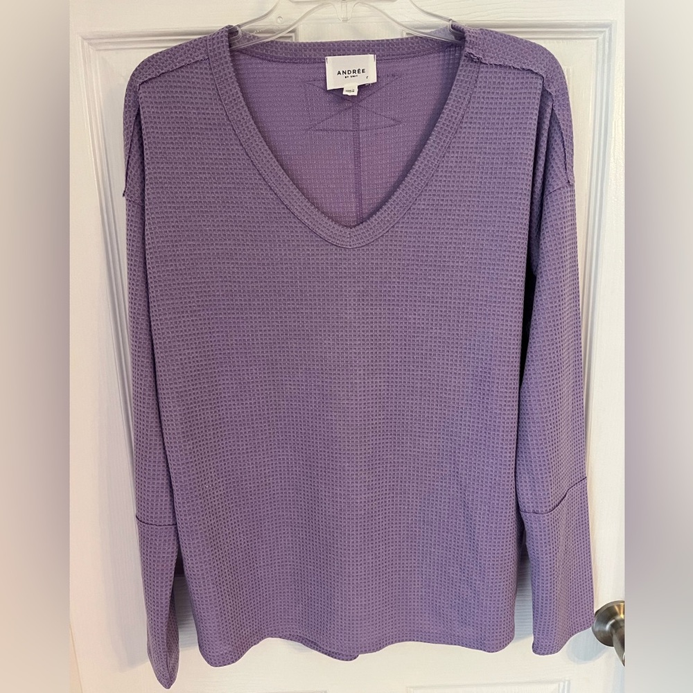 ANDREE BY UNIT Waffle Knit top